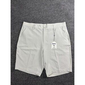 1764 Golf Shorts Mens 34 Light Grey Eagle Short Performance Stretch SV40022